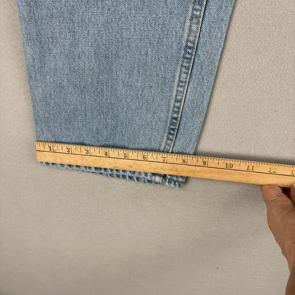 Vintage Levis 505 Jeans Mens 33x29 Light Wash Blue Denim Straight Leg USA 90s